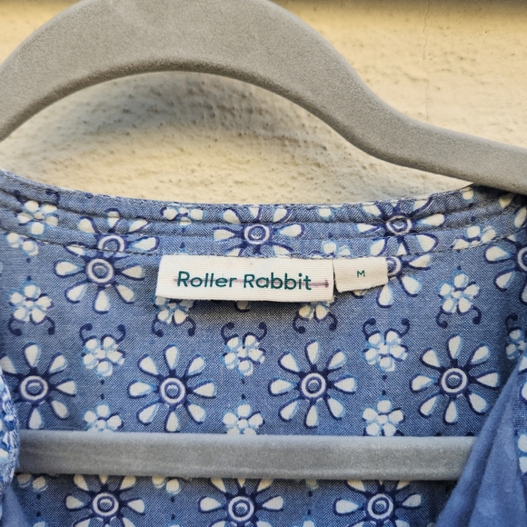 Roller Rabbit Wythe Cover-Up 100% Cotton Tunic Mini Dress - Picture 12 of 12